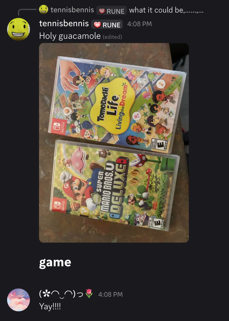 my switch games in their packages