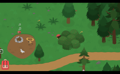 Sasquatch hiding in a bush to avoid being seen.