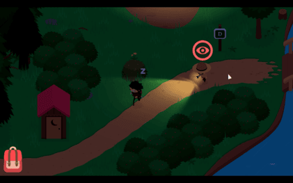 Sasquatch running from the ranger.